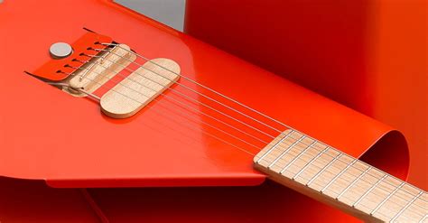 sheet metal instrument|This Designer Guitar Is Made From a Bent Sheet of Steel.